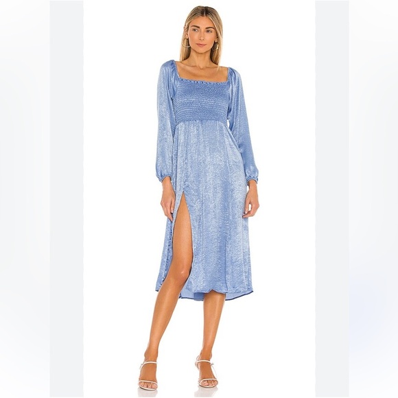 Revolve Resa Emma Denim Blue Dress - Picture 1 of 11